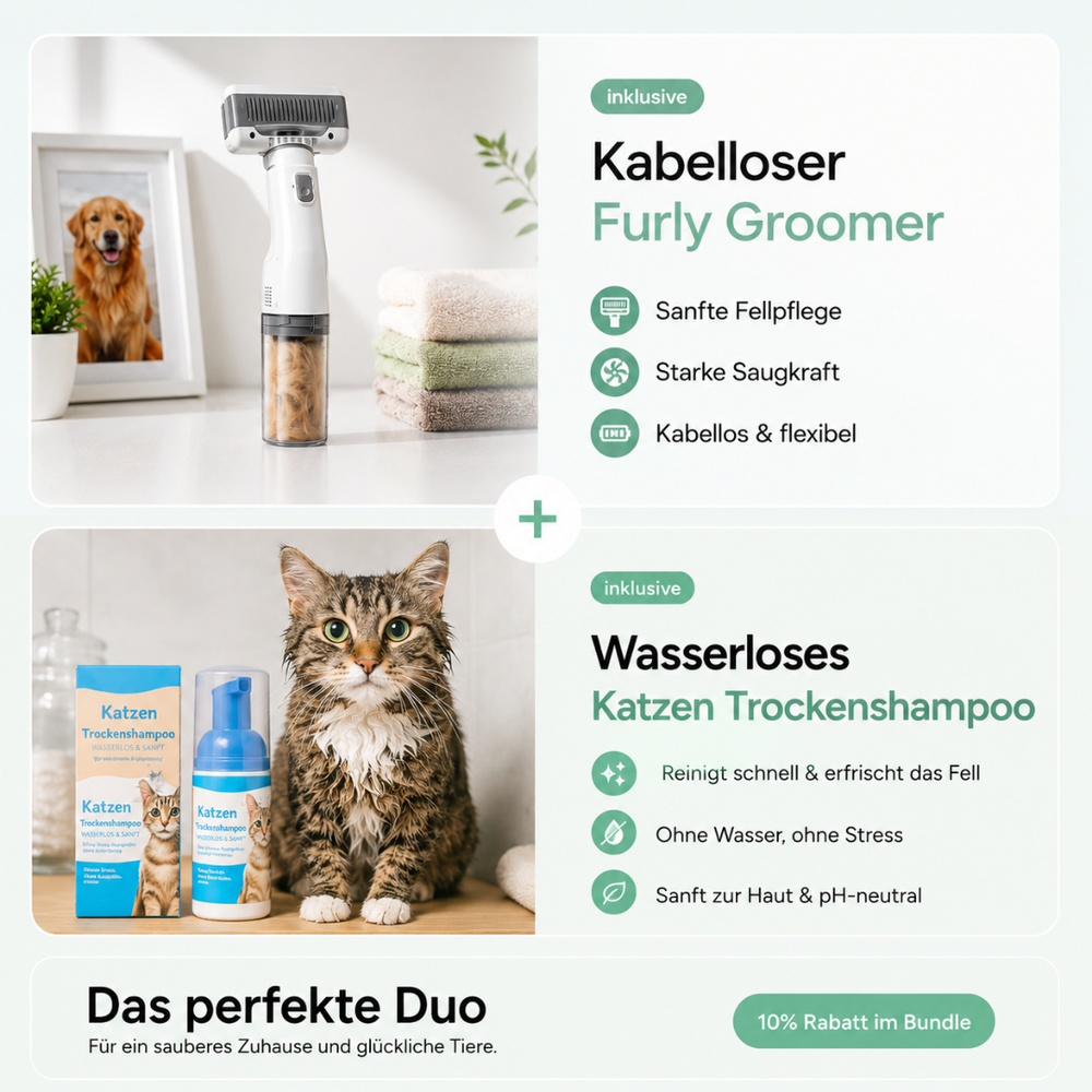 Furly – Appareil de toilettage sans fil pour un pelage brillant et sain